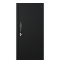 Входная дверь Portalle Electra Biometric Ral 9005, Дуб антрацит