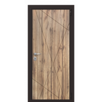 Входная дверь Portalle Termo Wood Греческий платан, Греческий платан L 004